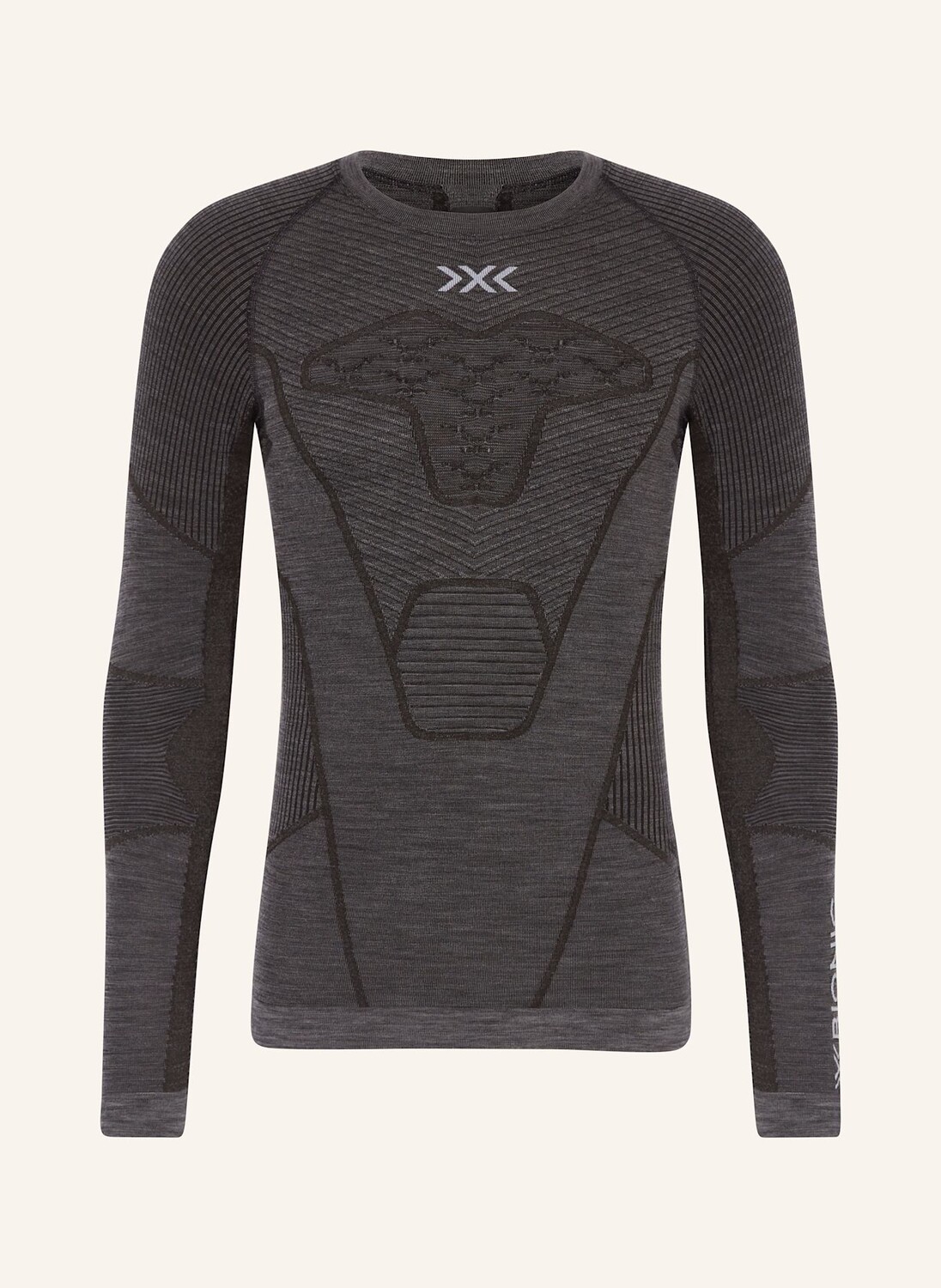 

Функциональное нижнее белье-рубашка symbio merino из шерсти мериноса X-BIONIC, темно-серый