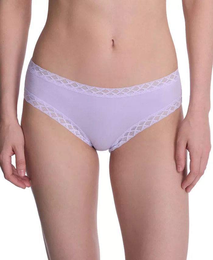

Трусы Bliss Lace-Trim Cotton Brief Underwear 156058 Natori, фиолетовый