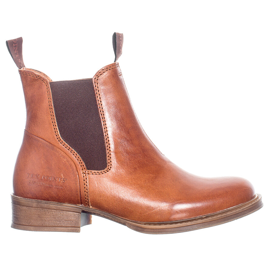 

Повседневные ботинки Ten Points Women's Pandora Chelsea Boots, цвет Cognac