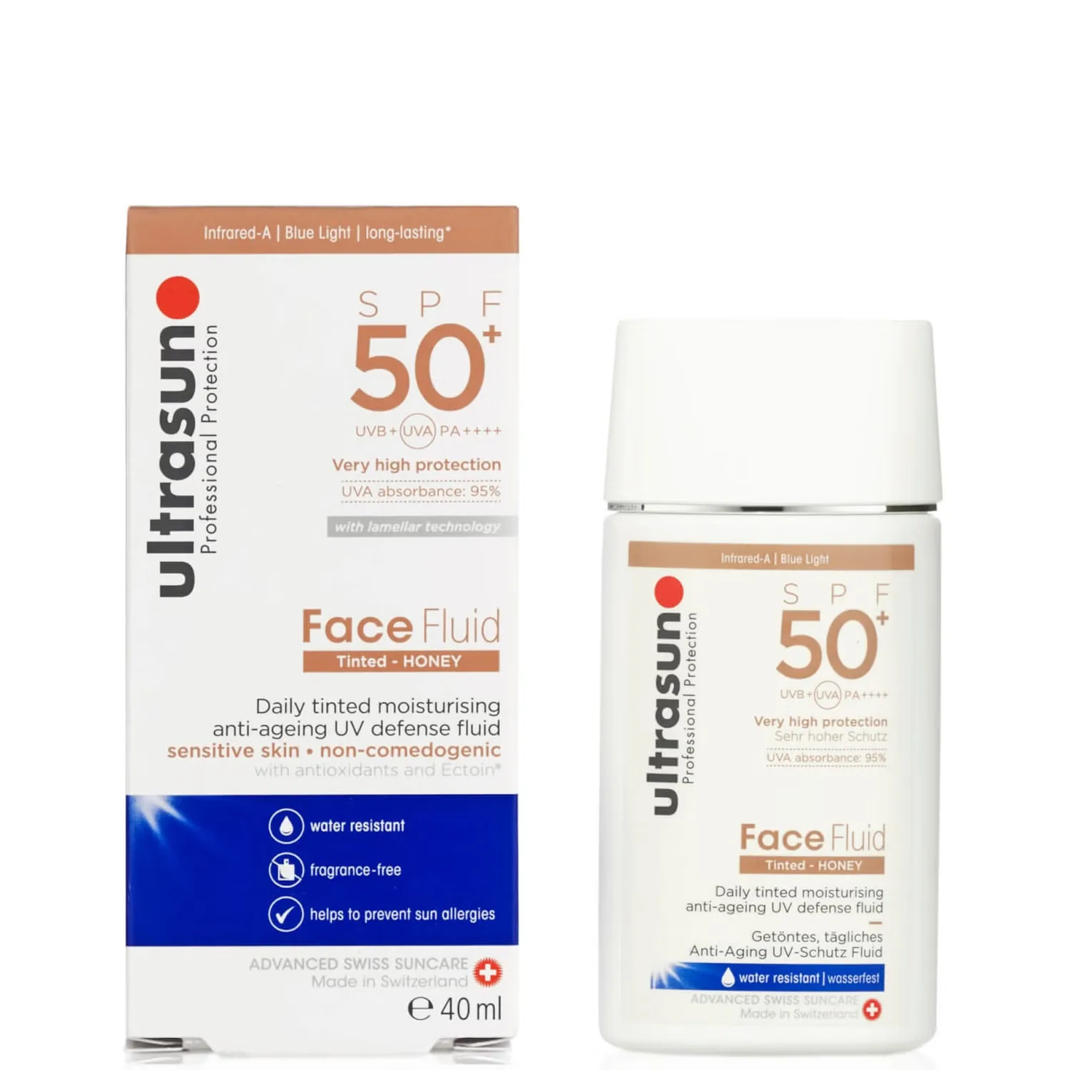 Тональный флюид для лица SPF50+ 40 мл Ultrasun — фото 2