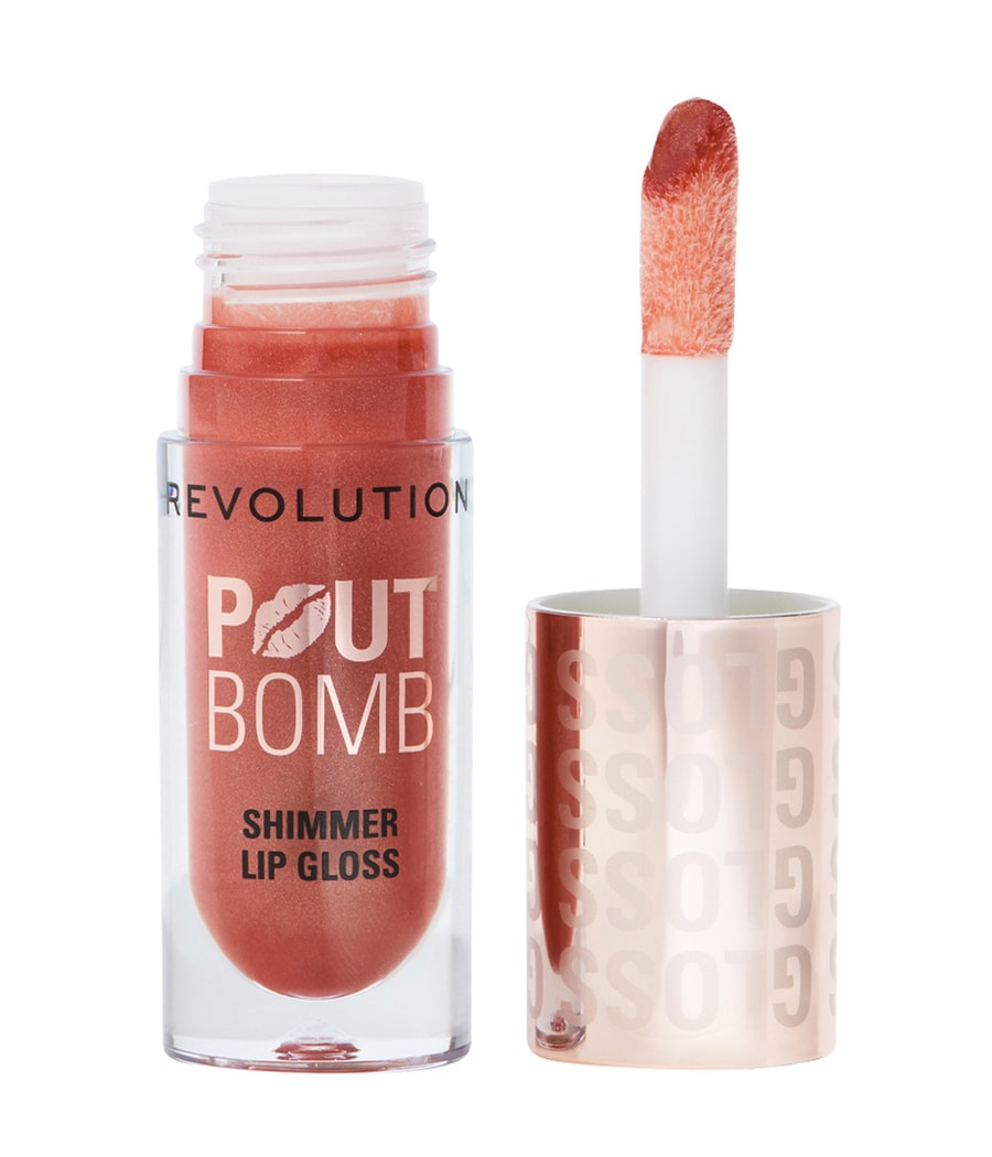 

Блеск для губ REVOLUTION Pout Bomb Shimmer Gloss, Nude Glow, 5 ml