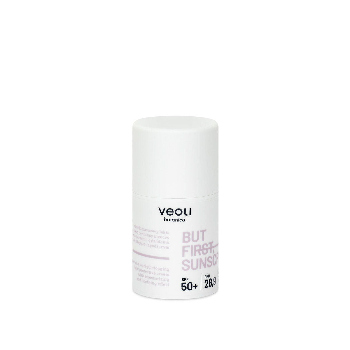 Крем для лица SPF VEOLI BOTANICA But First Sunscreen, легкий увлажняющий и успокаивающий защитный от фотостарения — фото 2