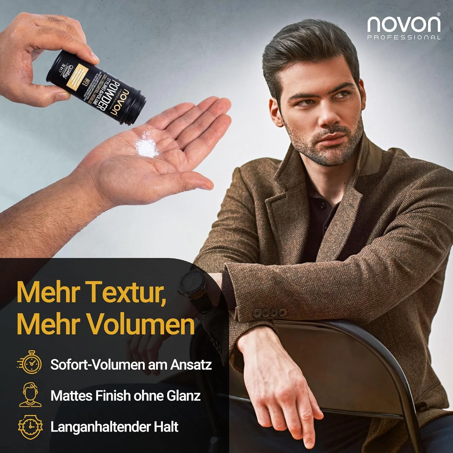 Пудра для укладки волос Novon Professional, 5 x 20 г Novon — фото 4