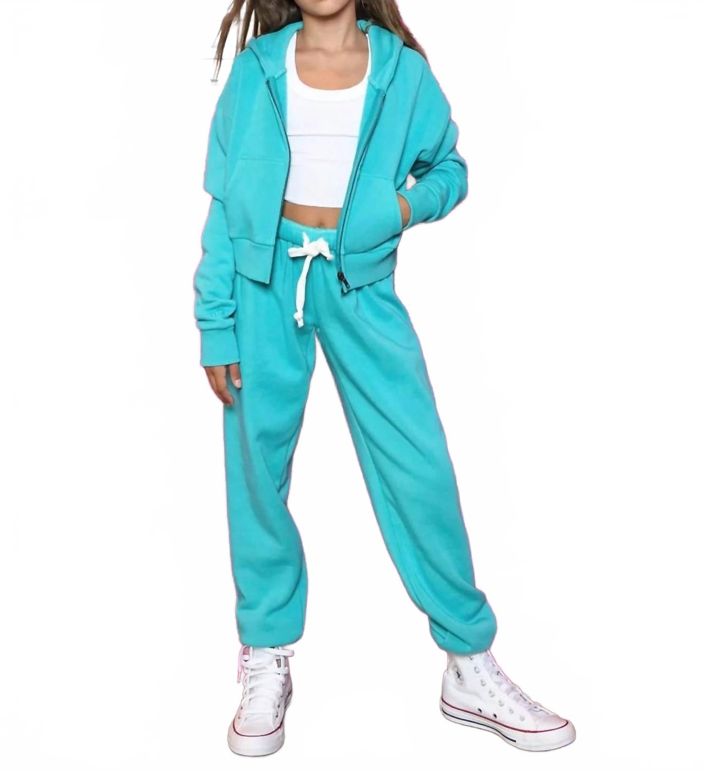 

Детская толстовка Dylan с молнией на 3/4 в цвете жад KatieJnyc, Jade