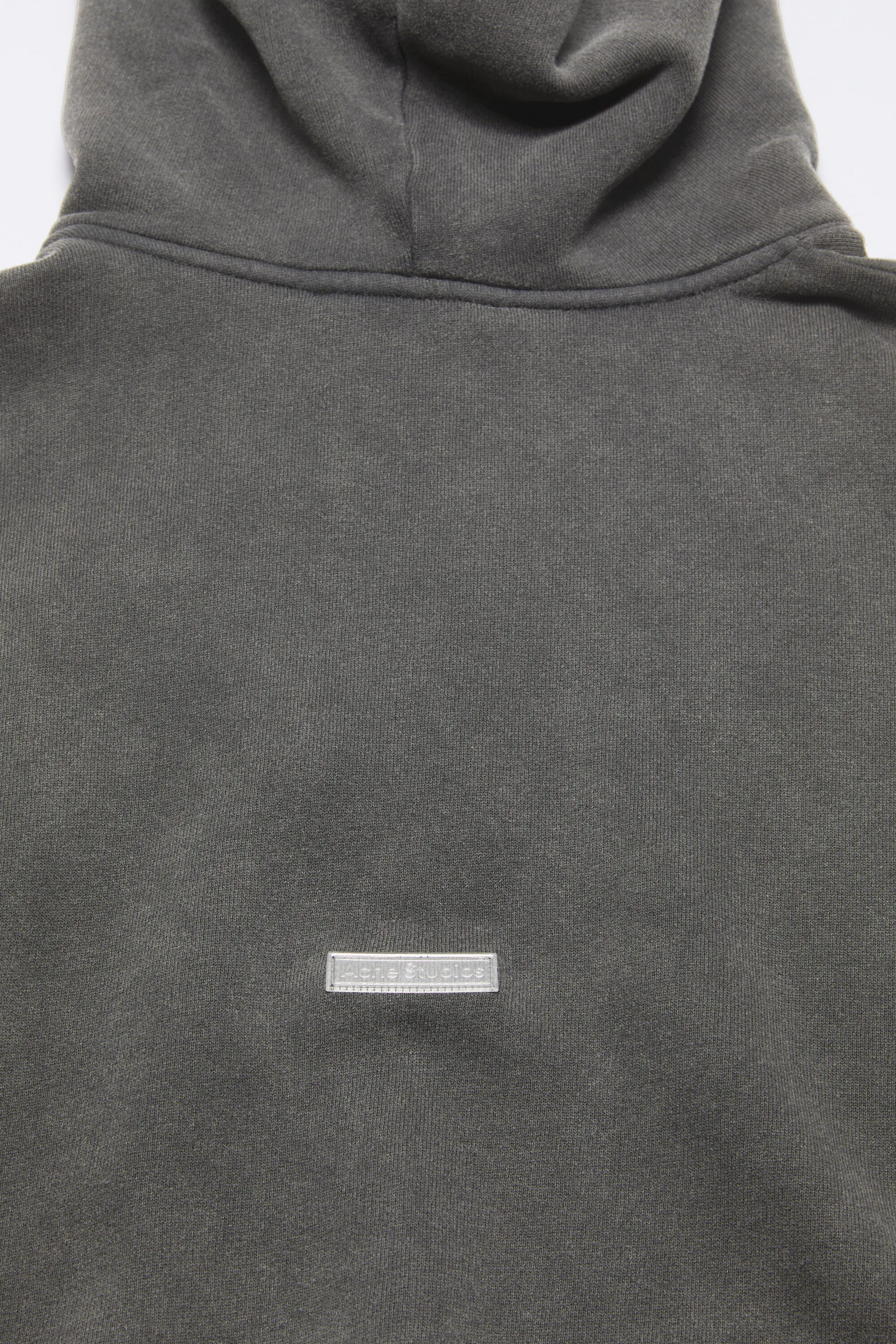 Нашивка с логотипом свитера с капюшоном Acne Studios, Faded black — фото 3