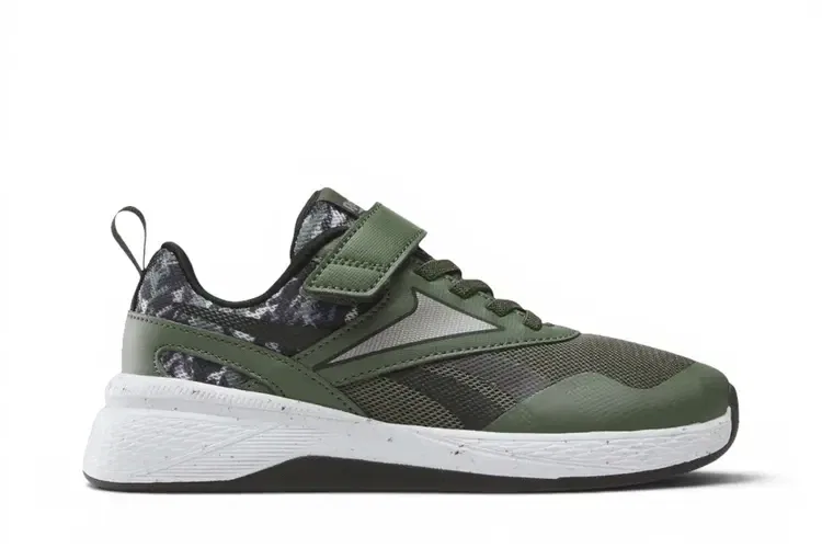 Детские кроссовки Reebok Nano Play Stretch Lace Little Kid, зеленый