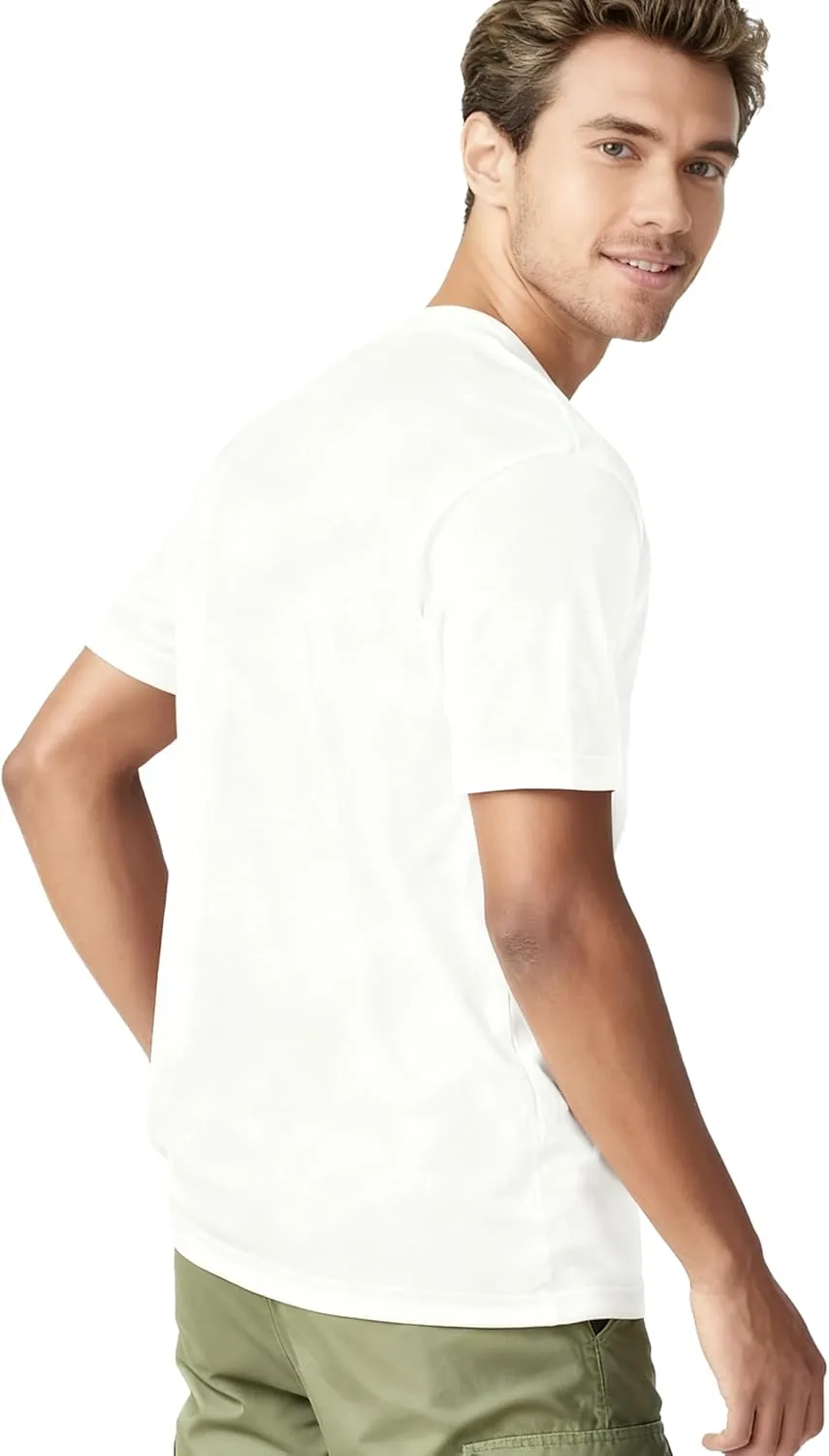 Мужская футболка Cotton Short Sleeve Tee Classic Crew Neck — фото 4