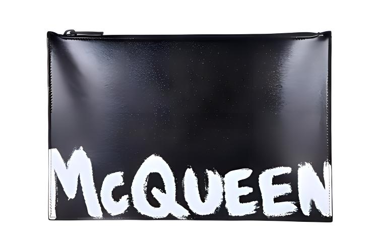 

Alexander McQueen Кожаная клатч мужская черная