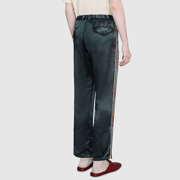 Повседневные брюки мужские темно-серые Gucci, темно-серый — фото 4