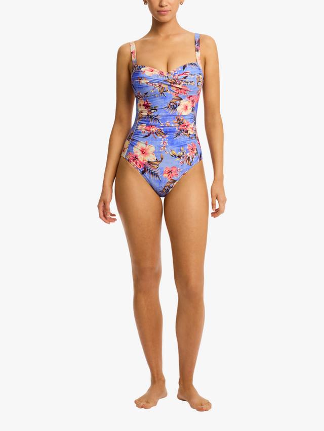 

Купальник Blue Hawaii с перекрученным лифом Sea Level, Iris/Multi