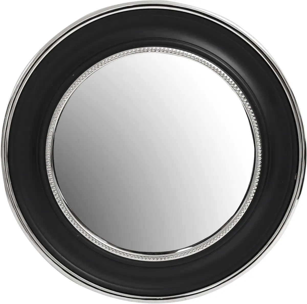 

Декоративное зеркало Kayoom "Настенное зеркало Eleganca 525", (1 шт.), настенное зеркало 45х45х4 см, Ø 58 см, серебристый/черный