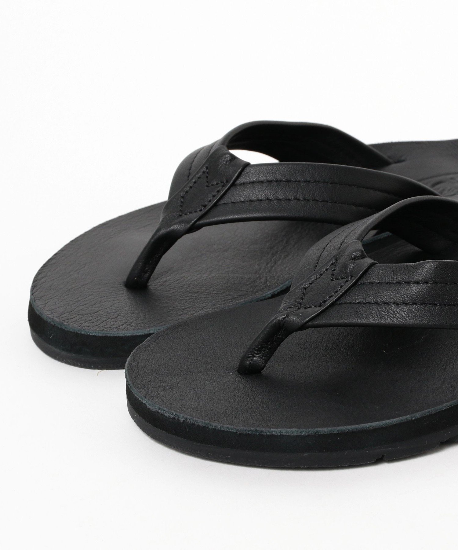 Тапочки Island Slipper / Сандалии с объемной подошвой, изготовленные на заказ BEAMS, BLACK