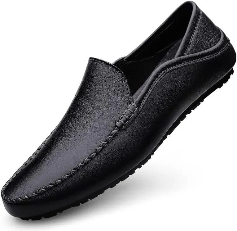 Мужские лоферы из ПУ кожи, водонепроницаемые, легкие, нескользящие, Black SayfuR