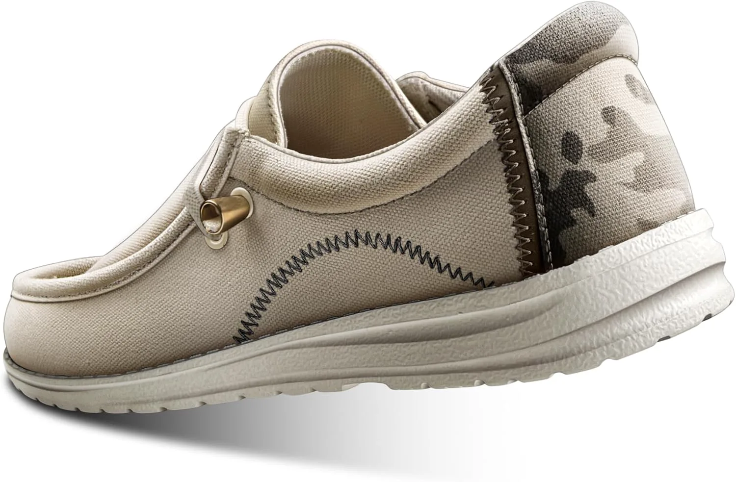 

Мужские слипоны KEMISANT, лодочные кроссовки, прогулочные кроссовки для мужчин и женщин, эластичная удобная легкая обувь, белый