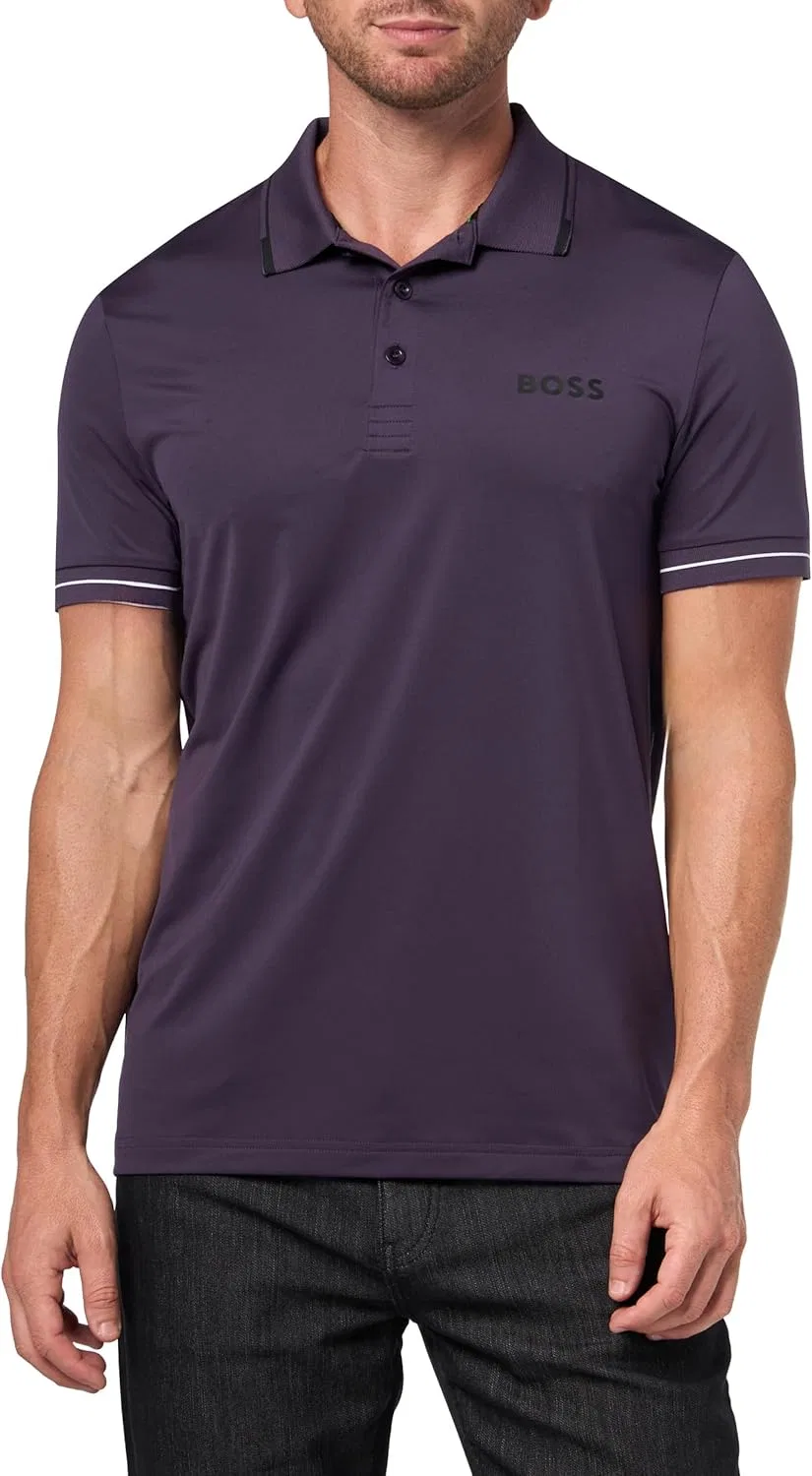 Поло BOSS Paul Pro Performance, цвет Nightshade Purple