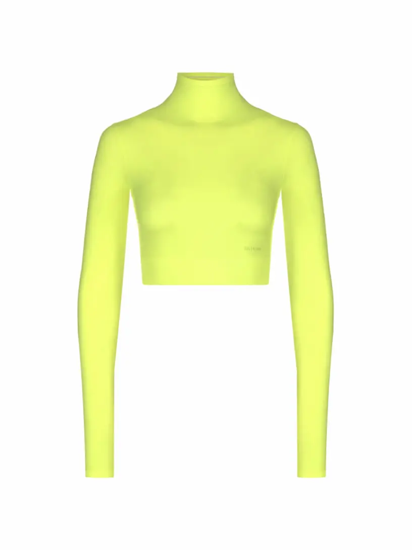 

Укороченный топ с логотипом Balenciaga, жёлтый