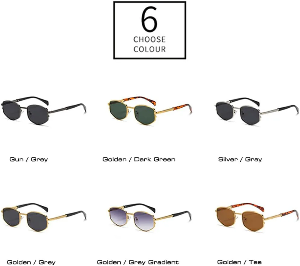 

Солнцезащитные очки UV400 - Металлический панк, плавный переход цвета, для женщин и мужчин, для бега и занятий спортом на открытом воздухе UYPTK, Golden Gray Gradient