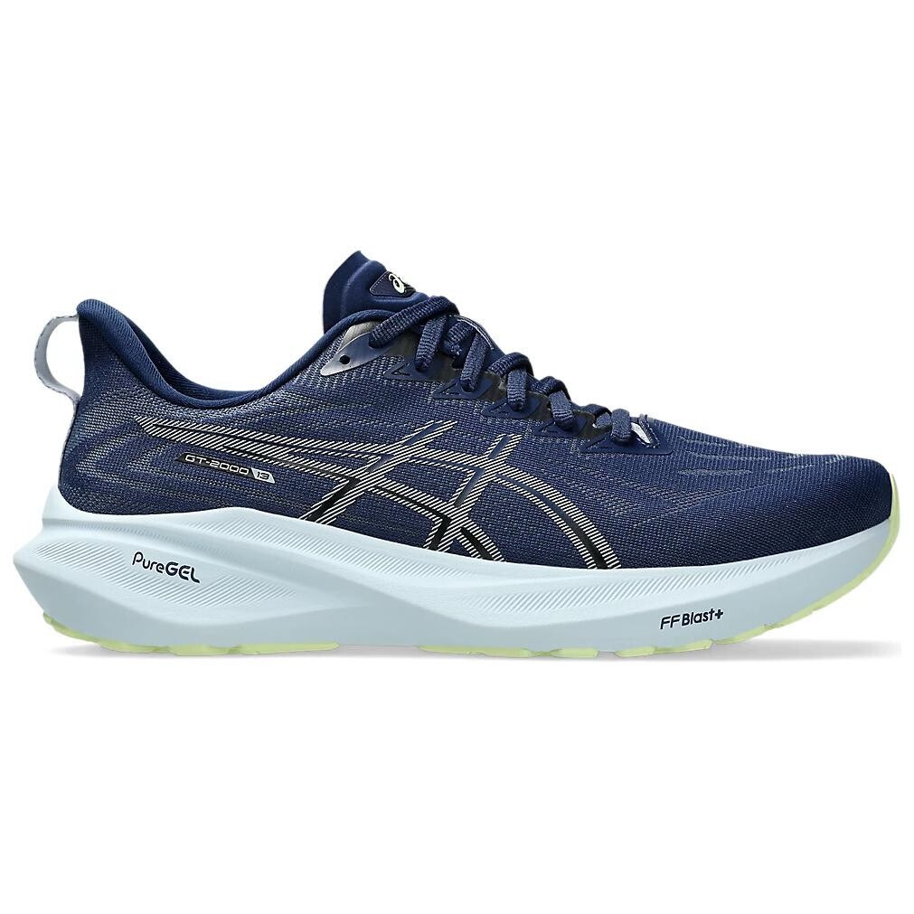 Кроссовки мужские низкие синие широкие/серо-голубые Asics — фото 2