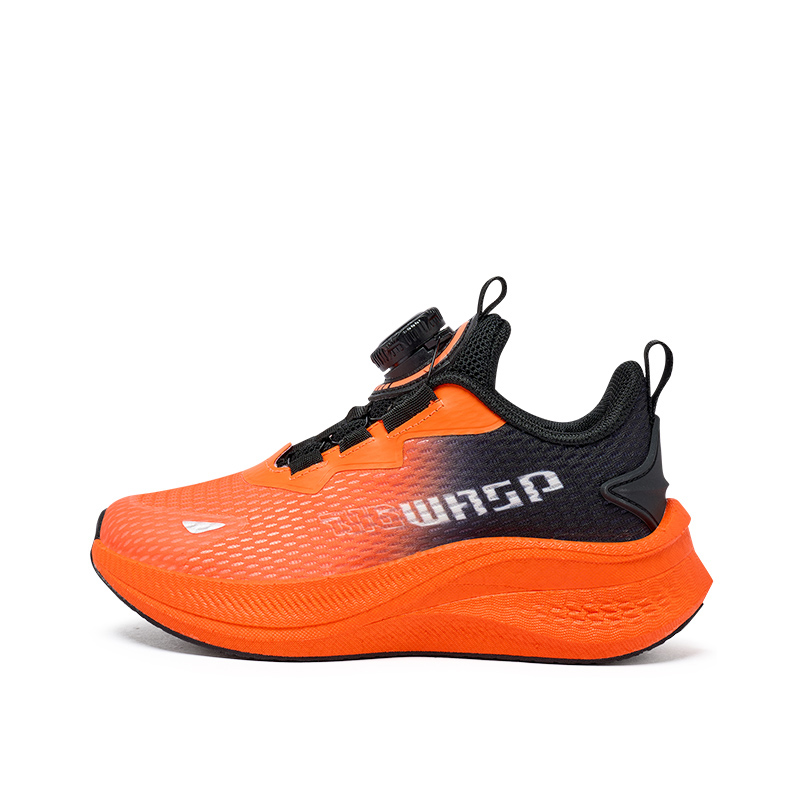 

Легкие дышащие беговые кроссовки с амортизацией для детей и подростков Run Lightly Rebound BIG WASP, черный оранжевый красный Spring Dual Network