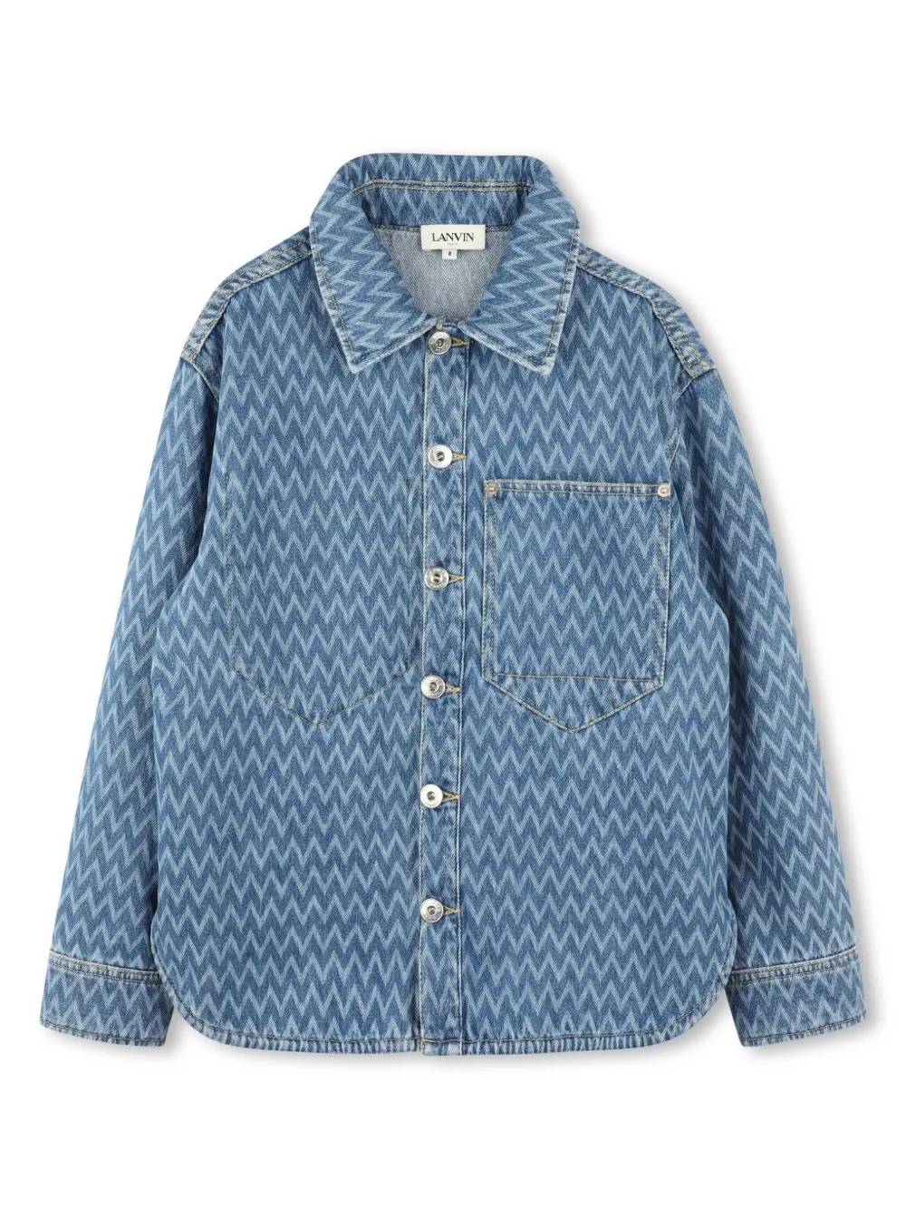 

Джинсовая рубашка Lanvin Enfant, синий