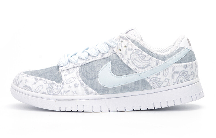 

Кроссовки Nike Dunk Skateboard Shoes Women's Low-Top Gray White/Blue