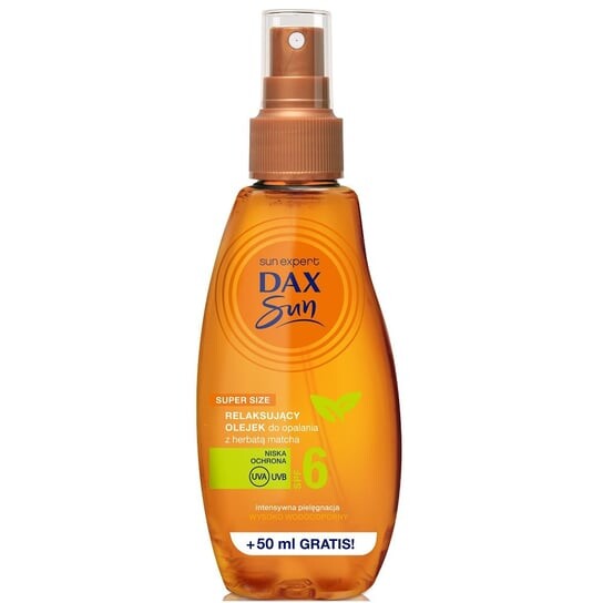 

Расслабляющее масло для загара с чаем матча SPF6, 200 мл Dax Sun
