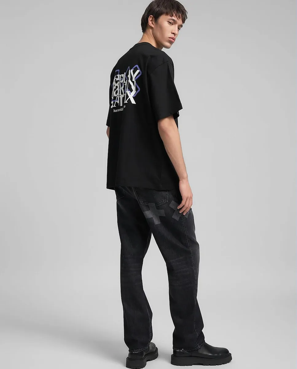 

Футболка для мужчин с коротким рукавом и круглым вырезом Replay, черный