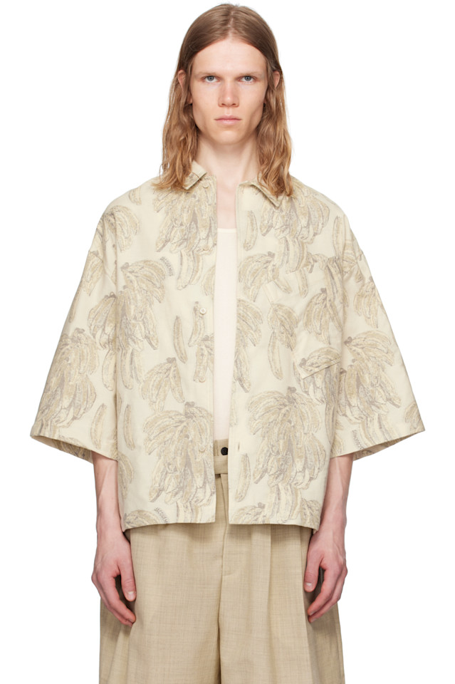 

Футболка 'The Aloe' с принтом круиза Jacquemus, экрю