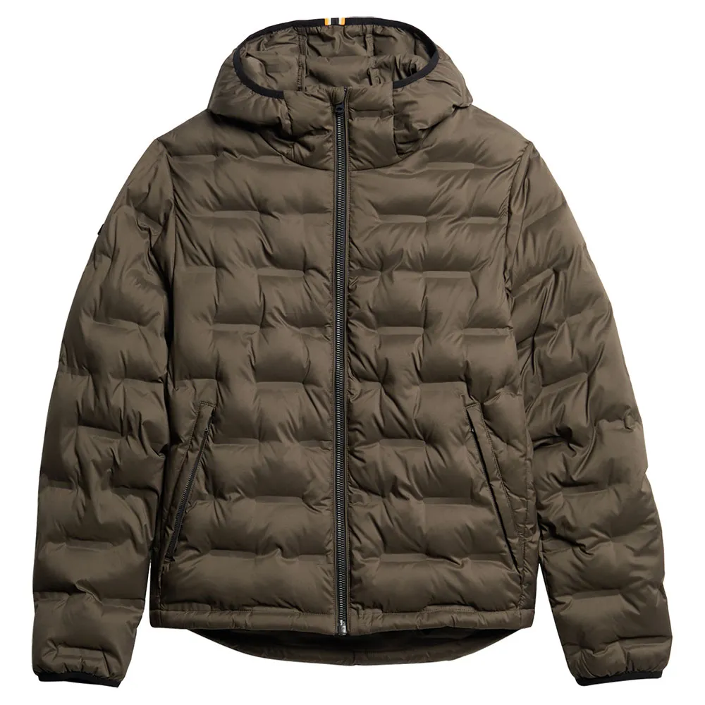 

Куртка Superdry Quilted Coat, коричневый