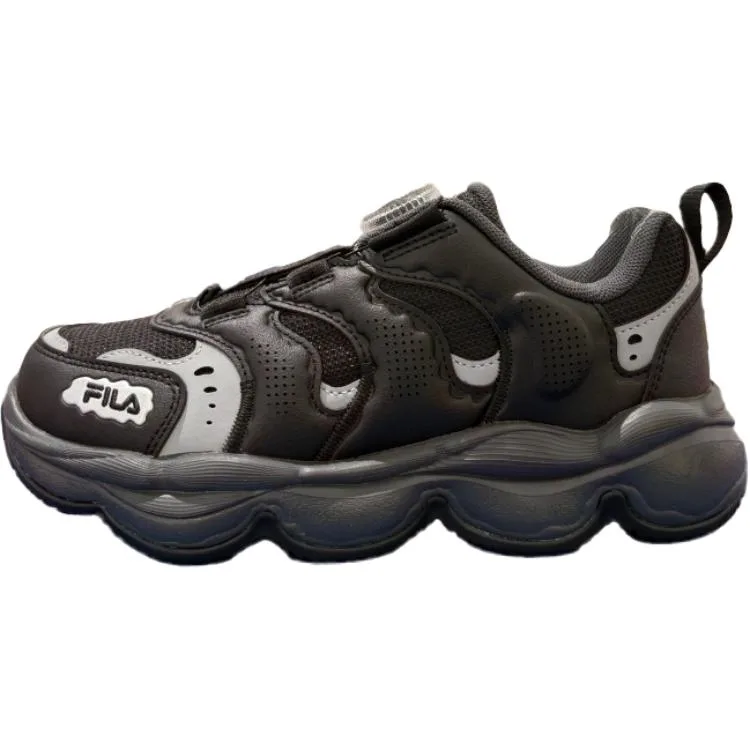 Беговые кроссовки Heritage FHT Slip Resistant Low top для детей FILA KIDS, Black/Wind Direction Indicator Gray-BW