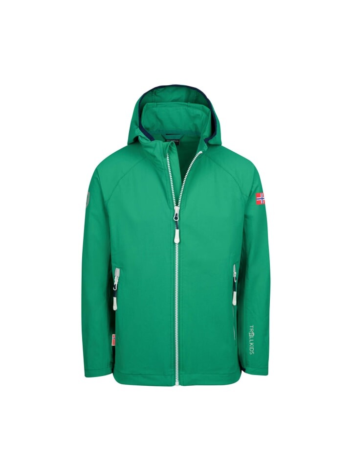 

Куртка Trollkids Kvalvika, цвет pepper green