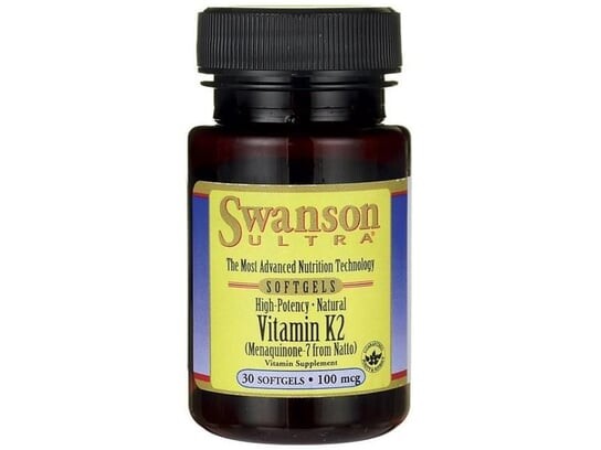 

Swanson, Витамин К2, 100 мкг, 30 капсул
