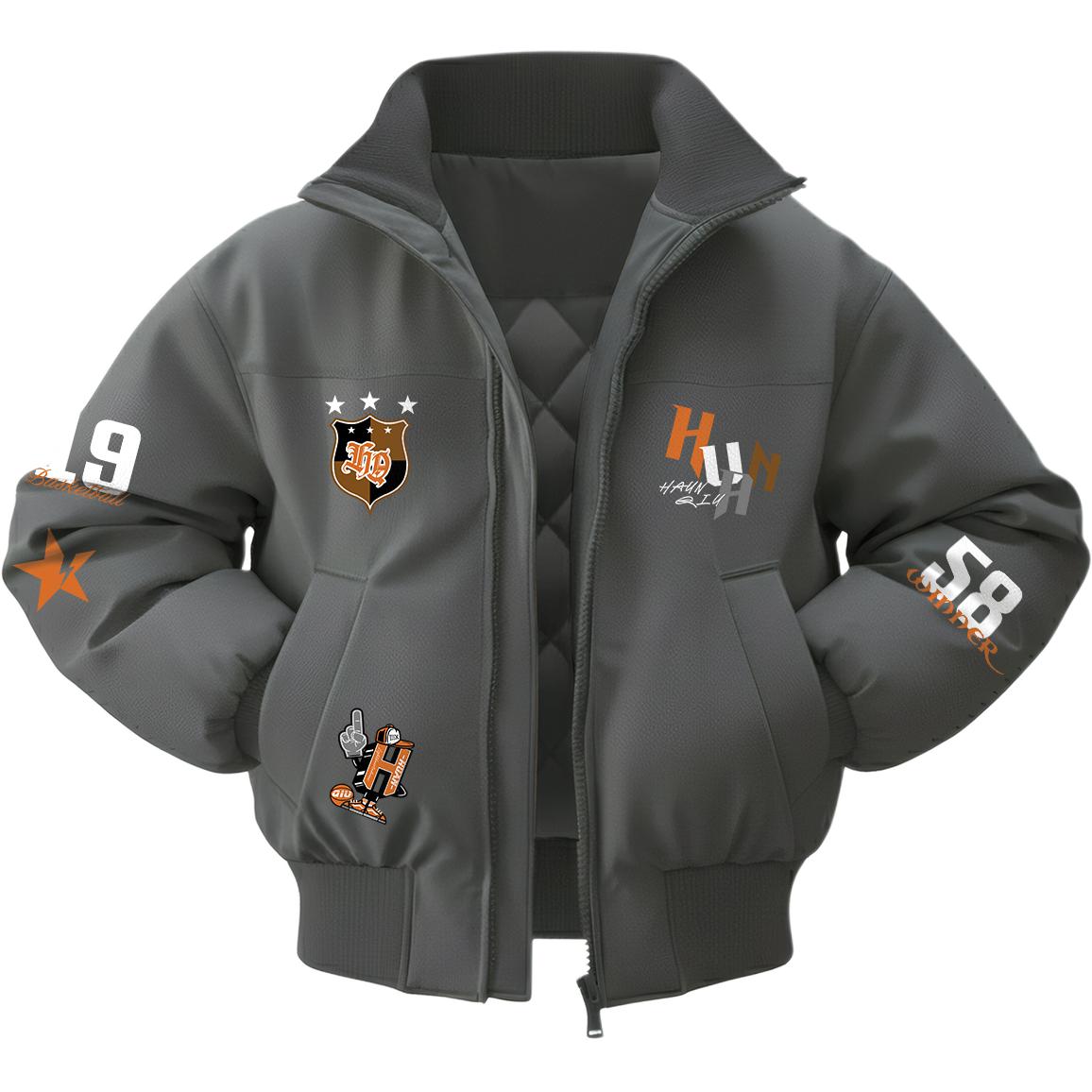 

Куртка Unisex Stand Collar Thickened HUANQIU, серый