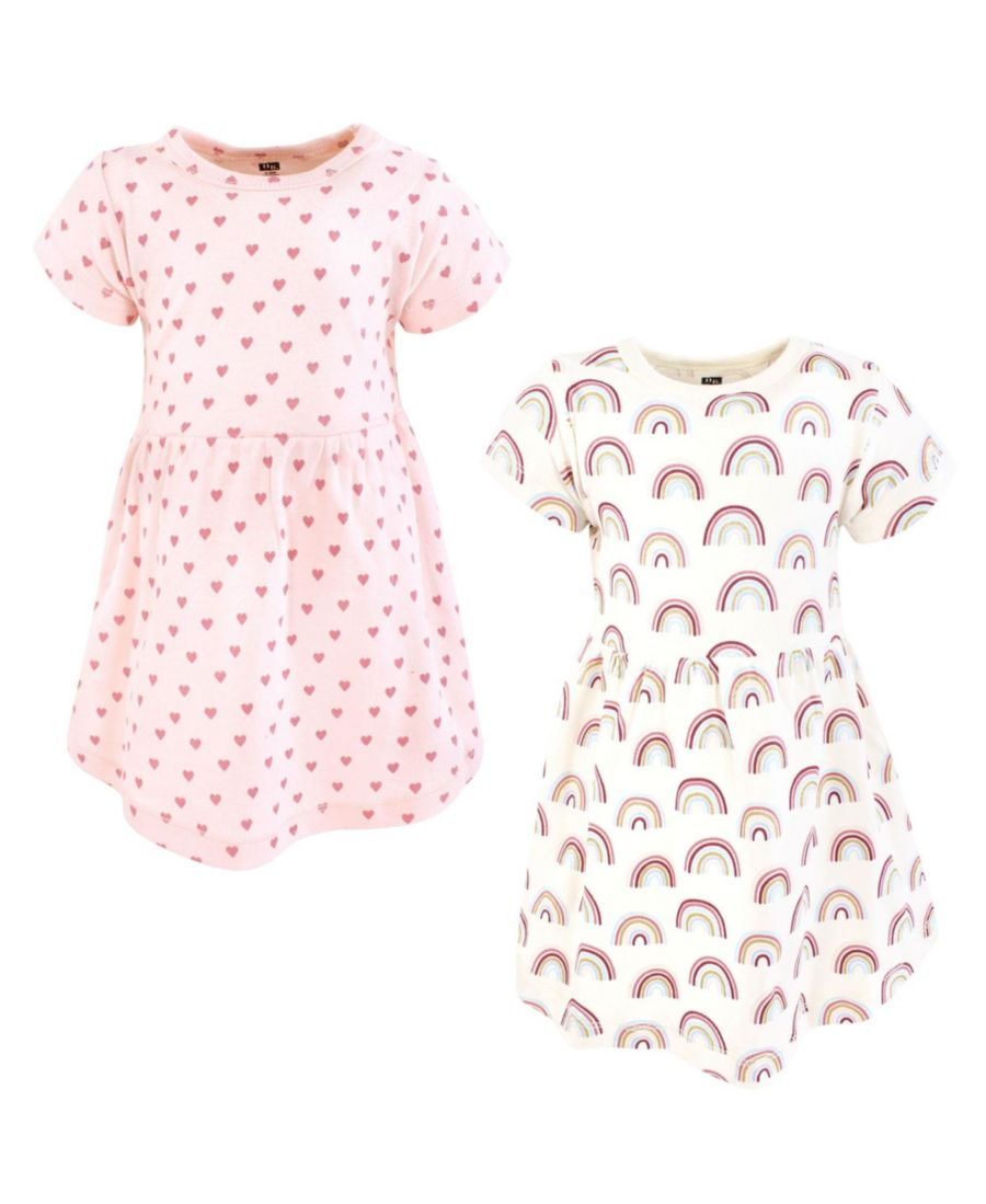 

Уютное стильное всесезонное детское платье (2 шт) Hudson Baby, Soft rainbow
