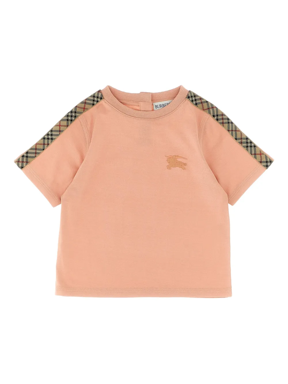 

Футболка с вышивкой Equestrian Knight BURBERRY KIDS, розовый