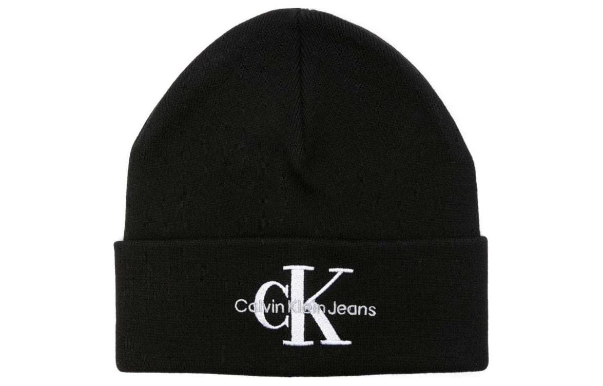 

Calvin Klein Хлопковая мужская шапка-бини черная, Black
