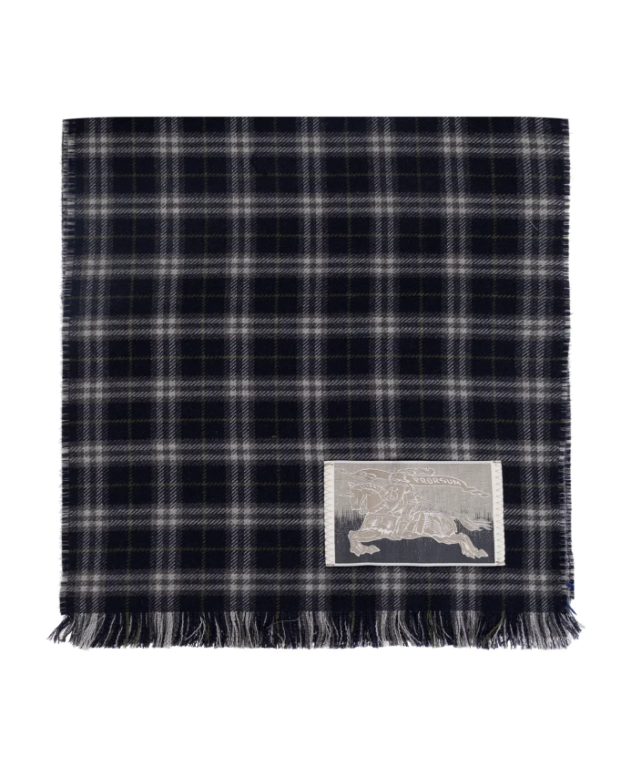 

Шарф с клетчатым узором Burberry, синий
