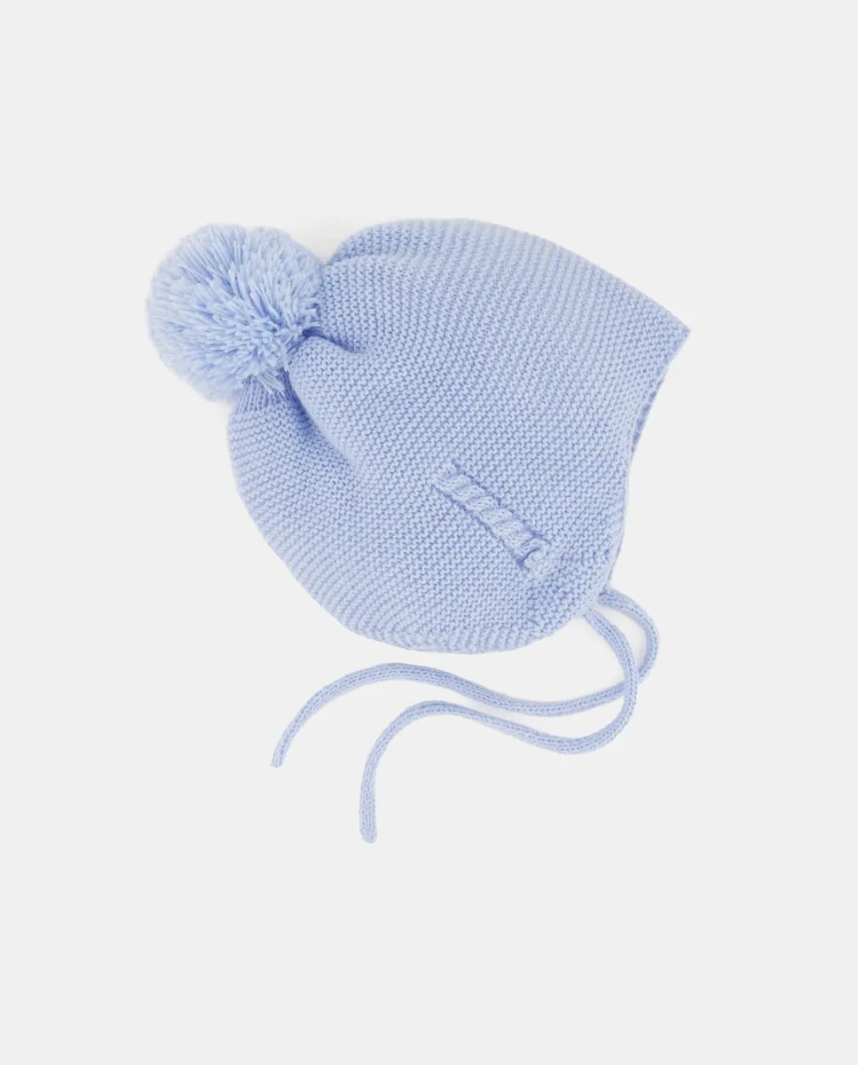 

Базовая шапочка с боковой косичкой для малыша Baby El Corte Inglés, светло-голубой