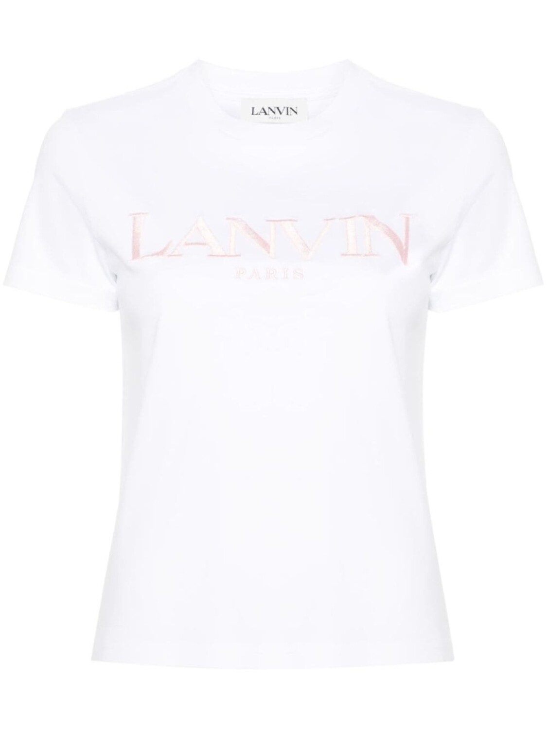 

Lanvin футболка с вышитым логотипом, белый