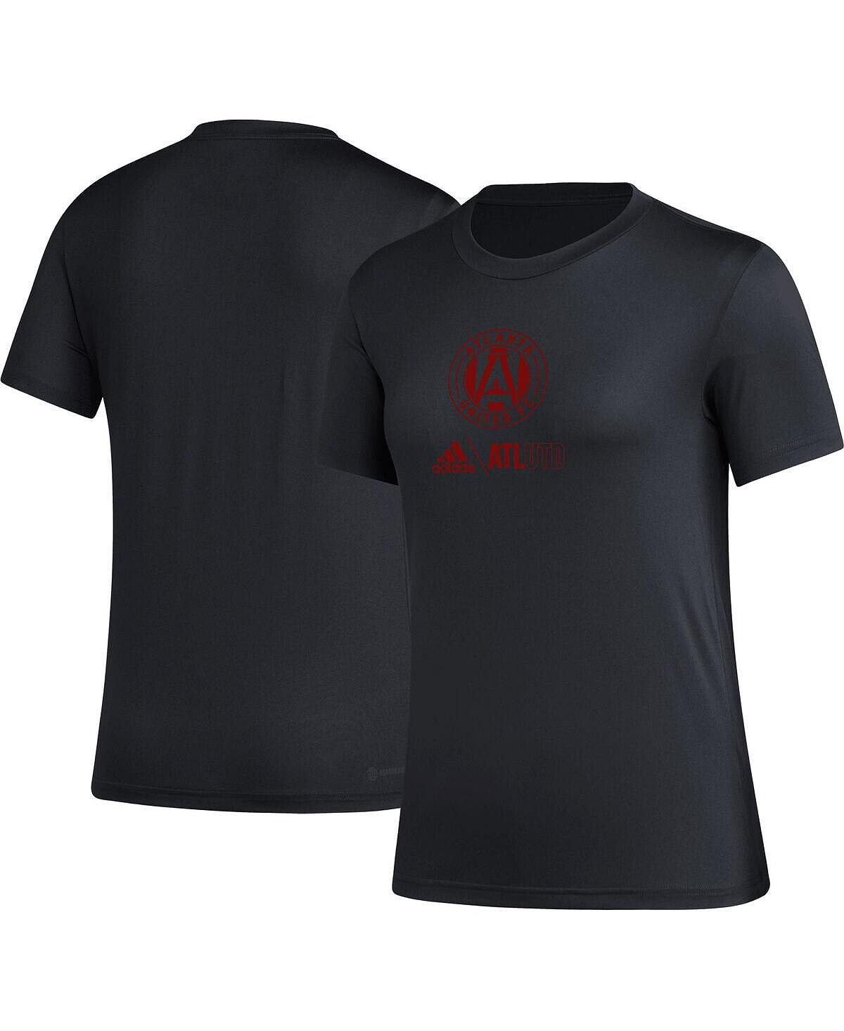 

Женская черная футболка Atlanta United FC AEROREADY Club Icon adidas, черный