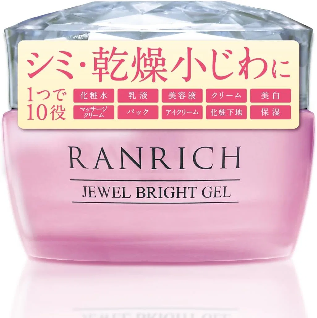Крем для лица Health Family — Лечебный гель для лица all-in-one Kenkou Kazoku Ranrich Medicinal Whitening, 50 г