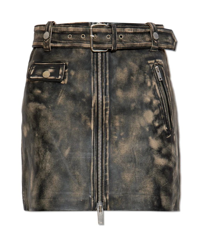 

Кожаная юбка gzrylee Gestuz, черный