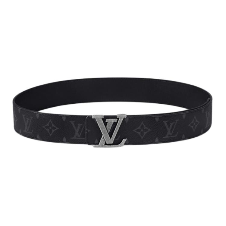 

Ремень мужской Louis Vuitton Leather с логотипом, черный