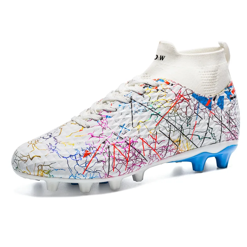 Кроссовки mid-top PU с амортизацией и защитой от ударов D&W, Daytime Blue Turf — фото 2