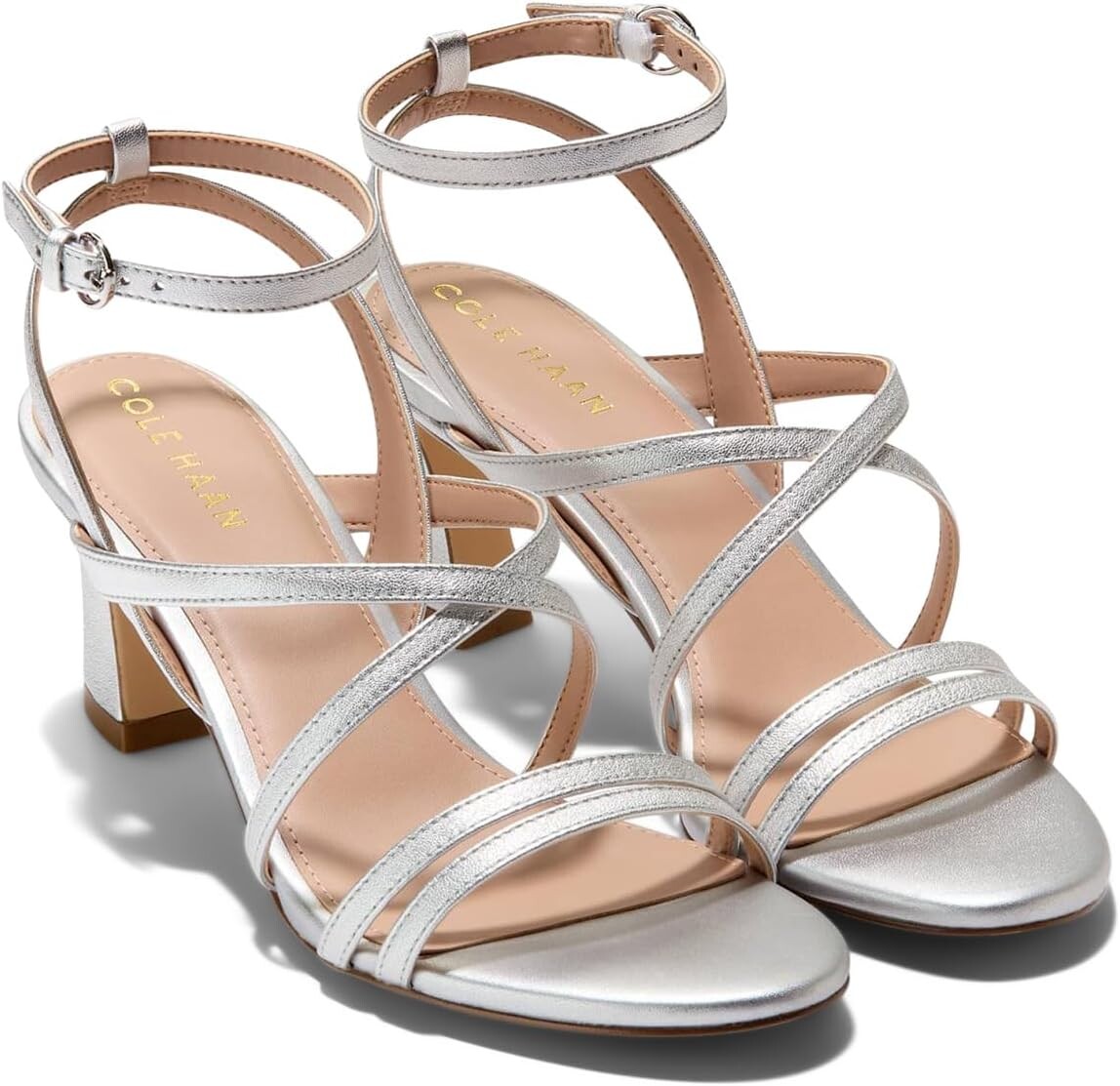 

Сандалии Cole Haan Addie Strappy Sandal, цвет Silver Leather