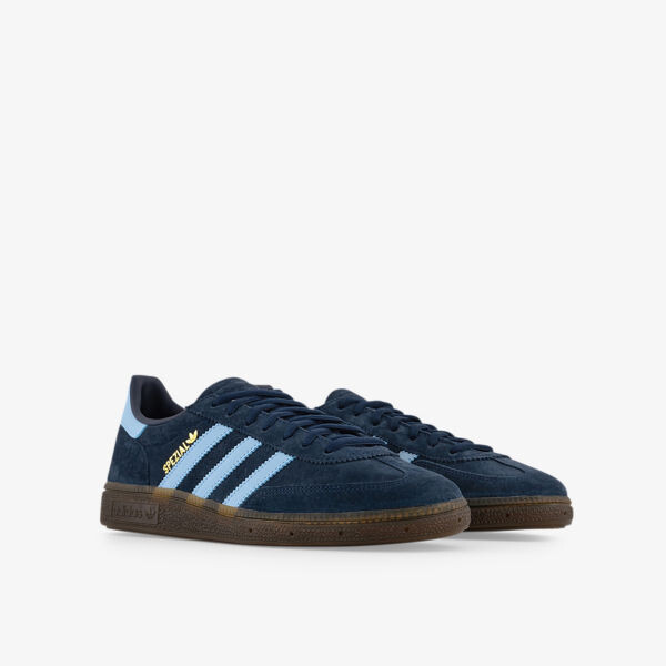 Замшевые кроссовки Handball Spezial с низким берцем Adidas, темно-синий — фото 3