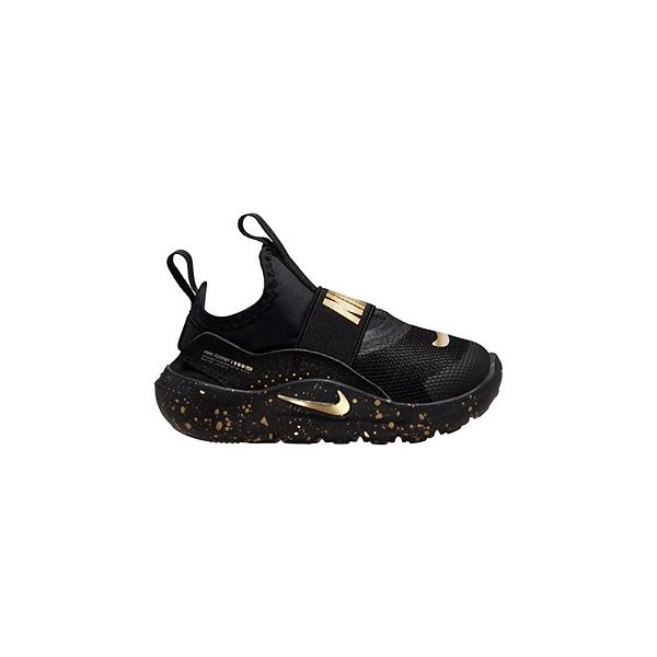 

Легкие детские кроссовки Flex runner 4 se slip-on Nike, Black Metallic Gold
