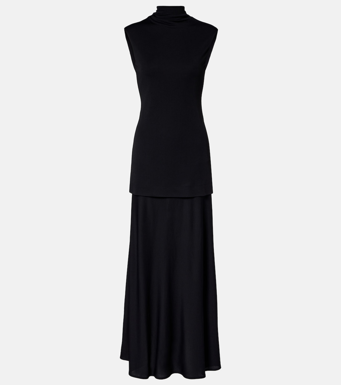 

Вязаное макси-платье Jil Sander, черный