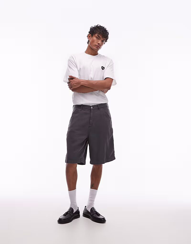 

Шорты Carhartt WIP Cooper темно-серого цвета