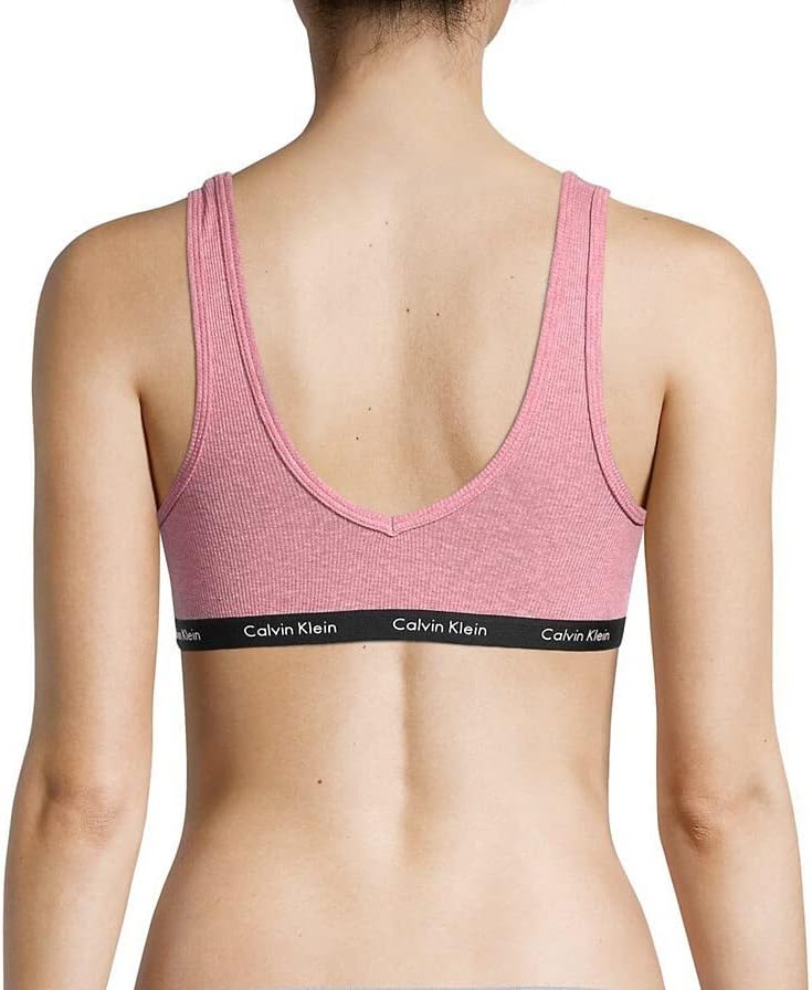 Женский бюстгальтер-бралетт Calvin Klein с легкой подкладкой и рубчиком, Pink(Qp2296-690)/B — фото 2